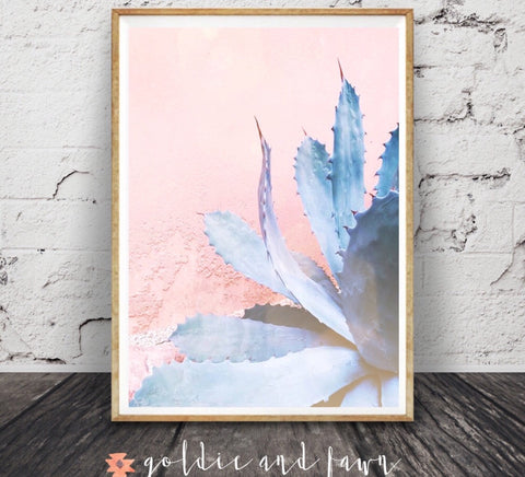 PINK PLANT PRINT by: goldie&fawn